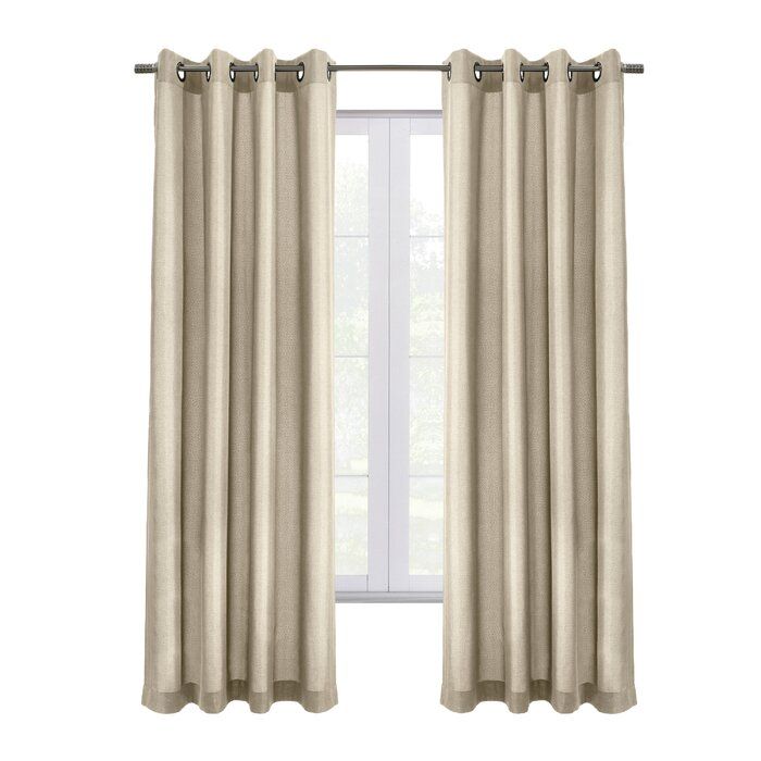 Danalynn Linen Solid Max Blackout Grommet Single Curtain Panel thumbnail 2