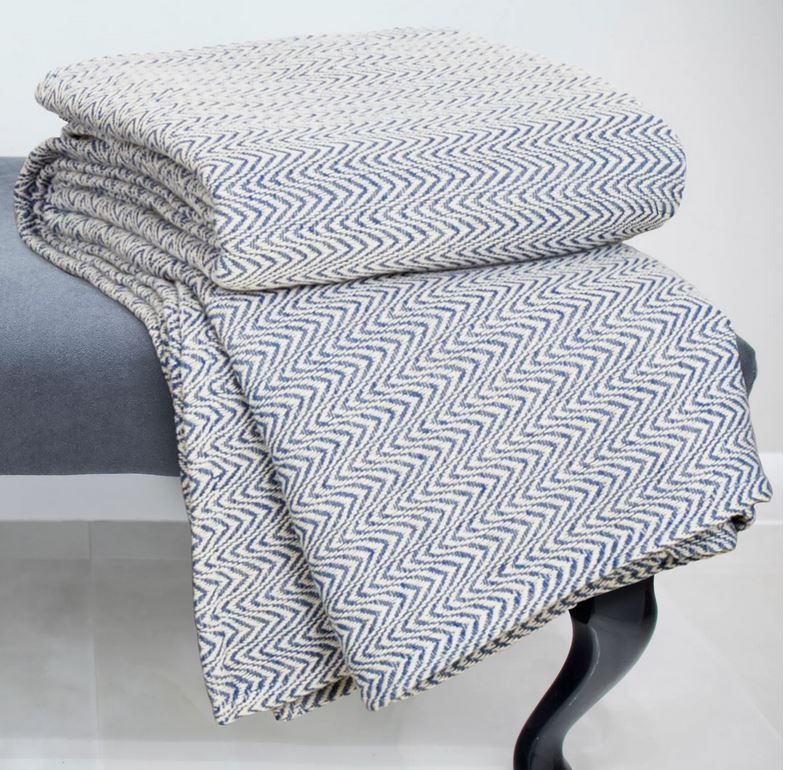 Chevron Cotton Blanket thumbnail 2