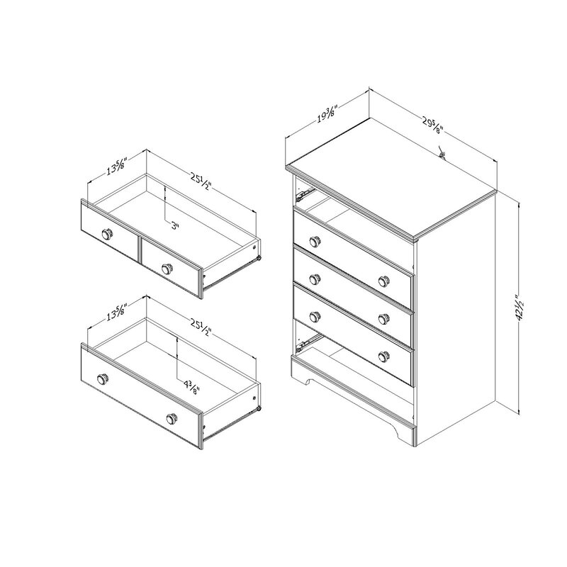 Northampt 5 Drawer Chest thumbnail 4
