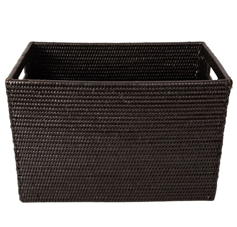 Rattan Basket with Cutout Handles thumbnail 3