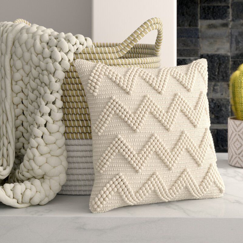 Ivory Coletta Square Pillow Cover thumbnail 3
