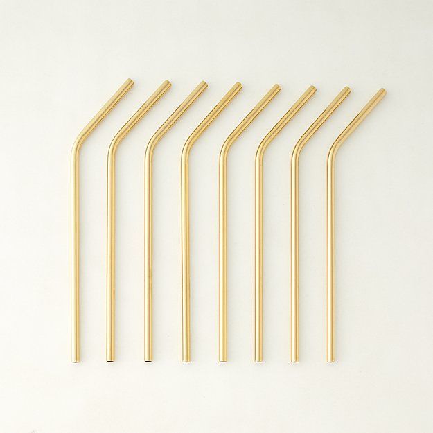 Gold Stainless Steel Straw thumbnail 2