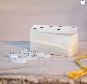 Natural Onyx Domino Set from Mexico thumbnail 3