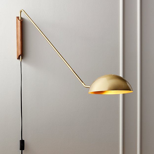 MANTIS SWIVEL WALL SCONCE BRASS thumbnail 2