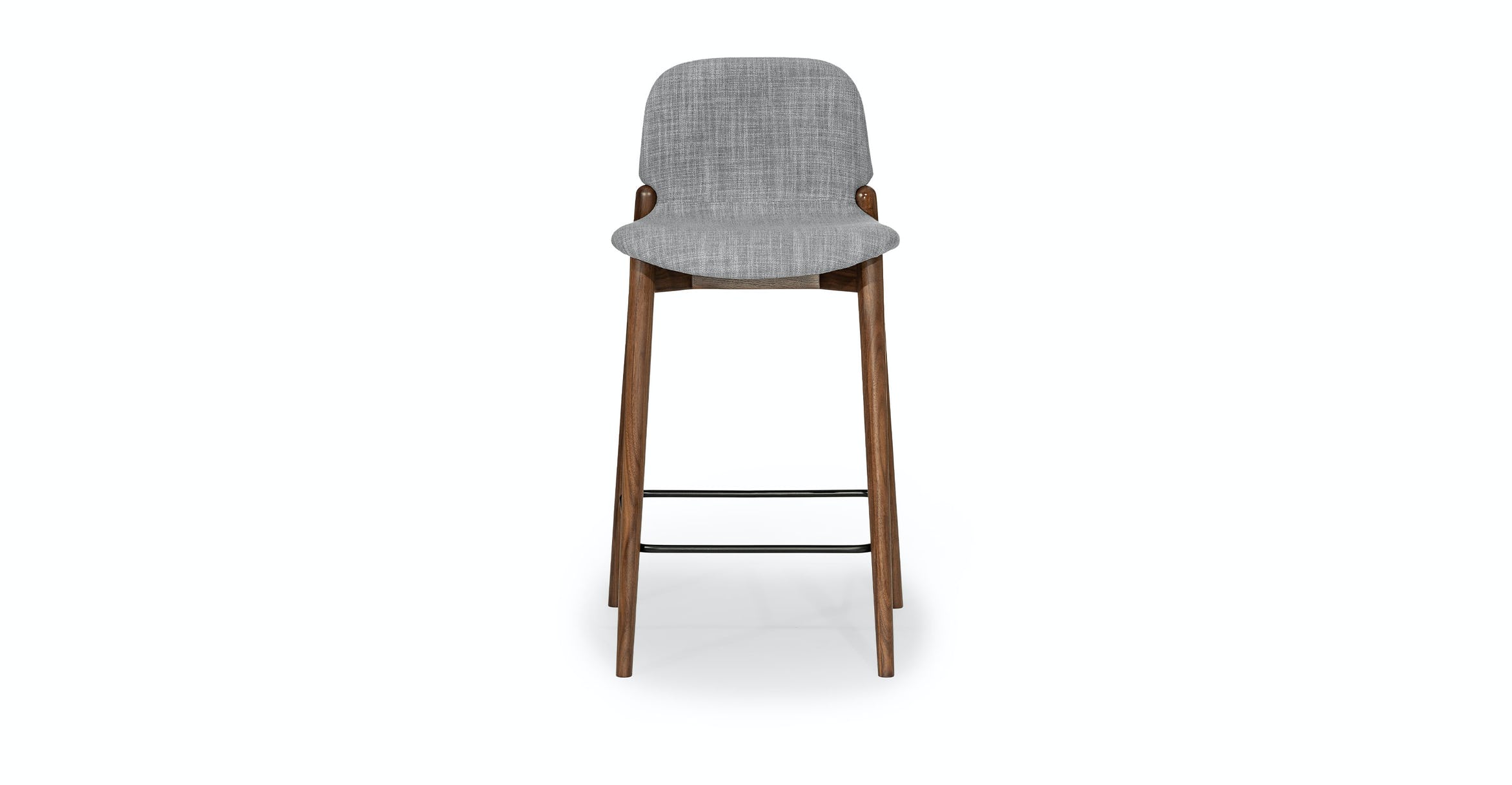 Albo Pebble Gray Walnut Counter Stool thumbnail 2