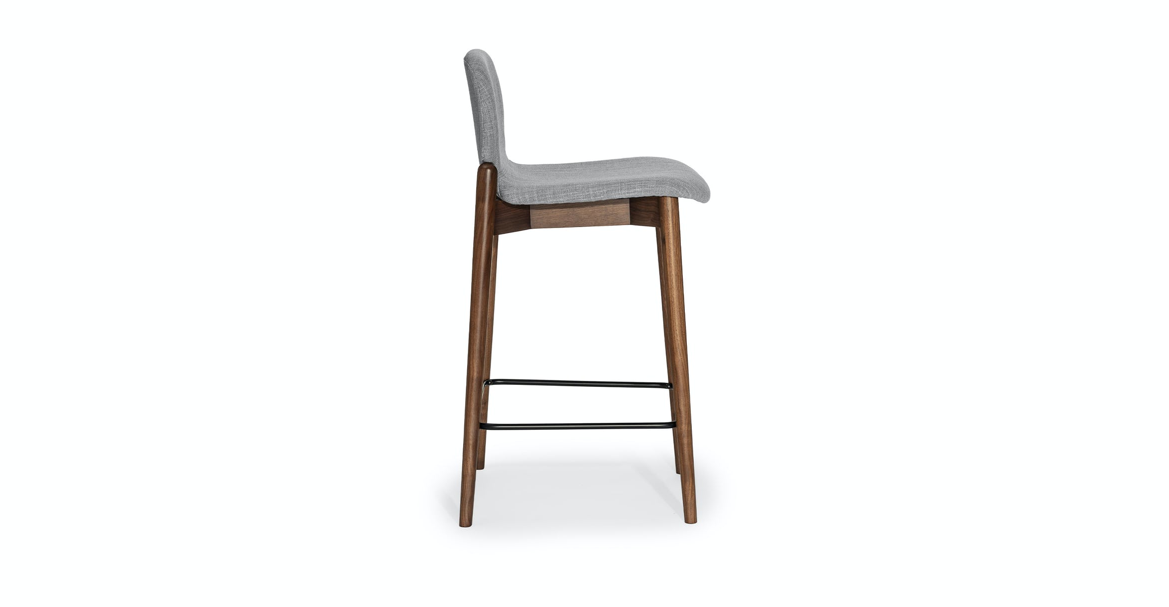 Albo Pebble Gray Walnut Counter Stool thumbnail 3
