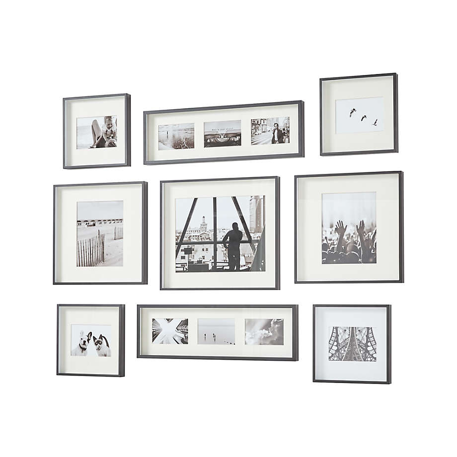 Brushed Gunmetal Picture Gallery (Set of 9) With Frame thumbnail 2