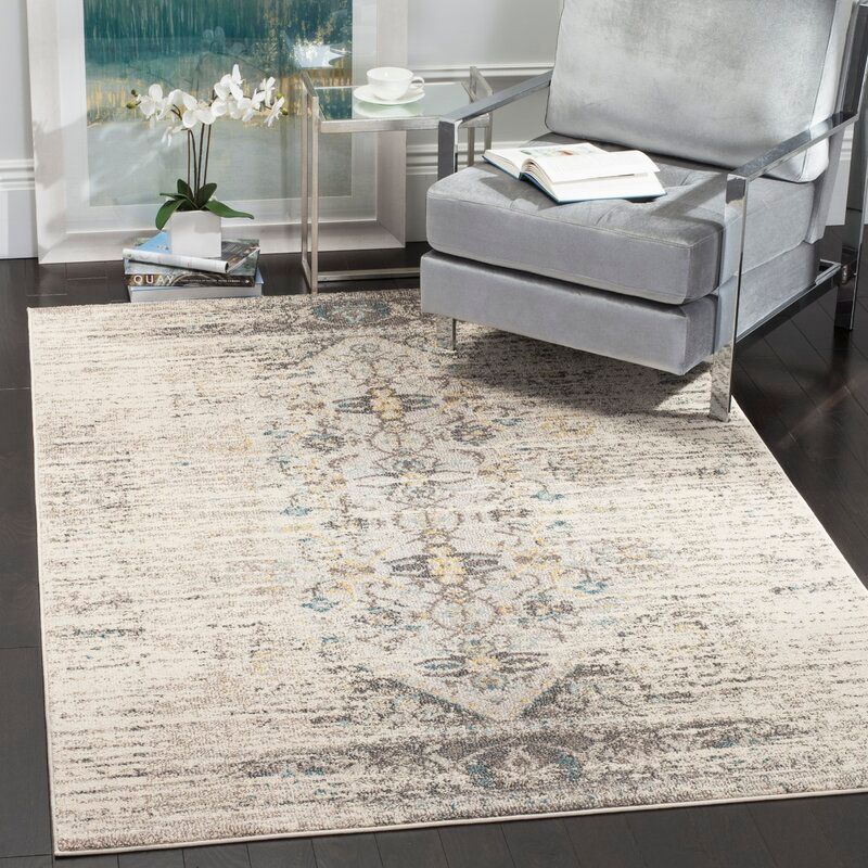 Hackman Oriental Gray/Beige Area Rug thumbnail 2
