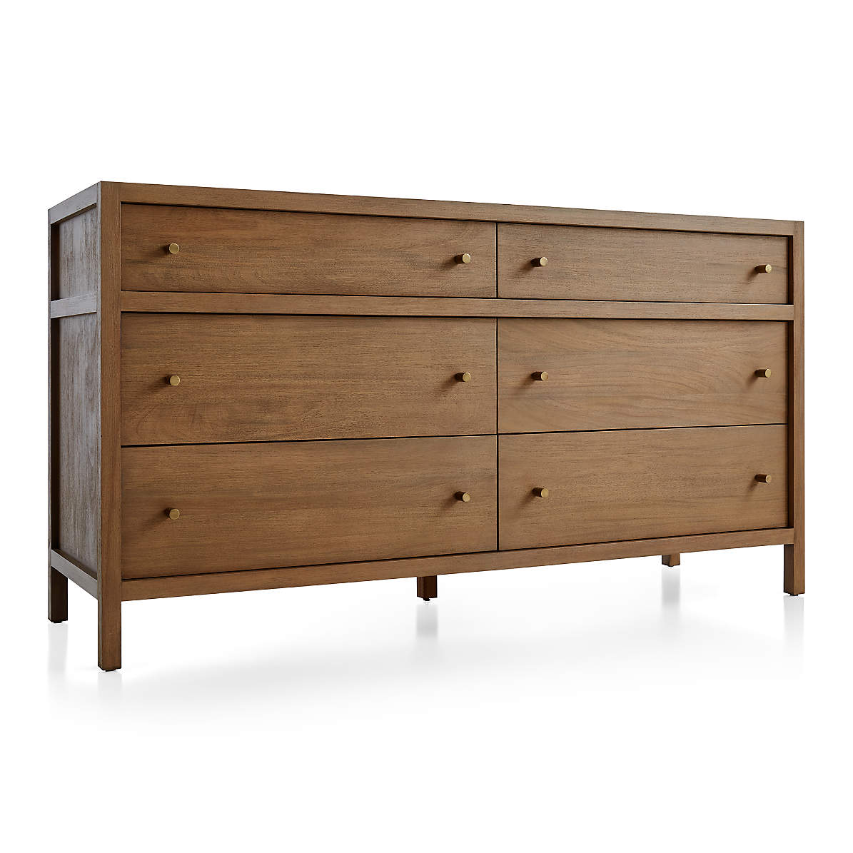 Keane Driftwood 6 Drawer Solid Wood Dresser thumbnail 2