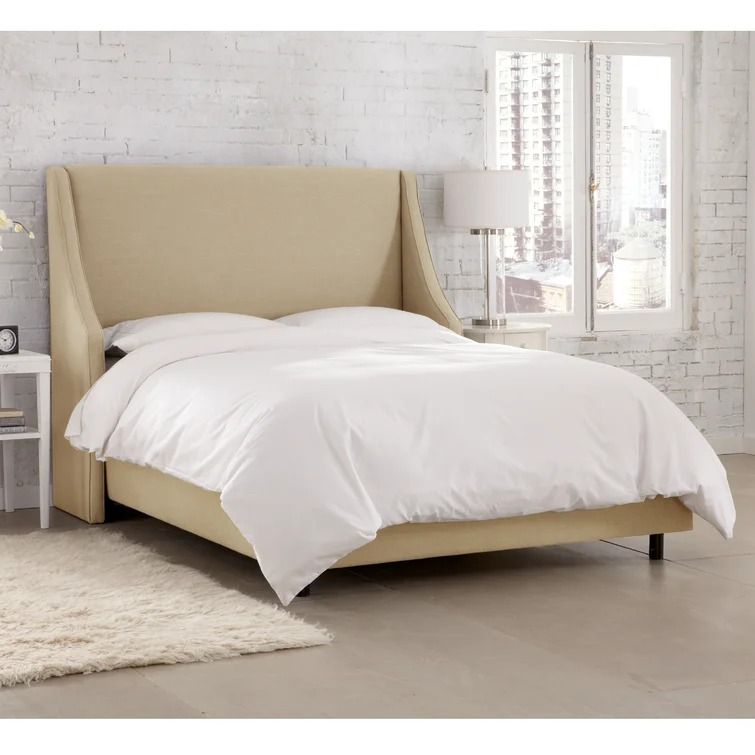 Maser Upholstered Low Profile Standard Bed-Queen thumbnail 2