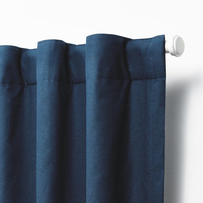 Waller Solid Blackout Thermal Rod Pocket Single Curtain Panel thumbnail 2