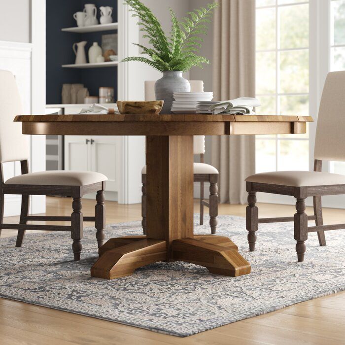 Ian Extendable Solid Wood Dining Table thumbnail 3