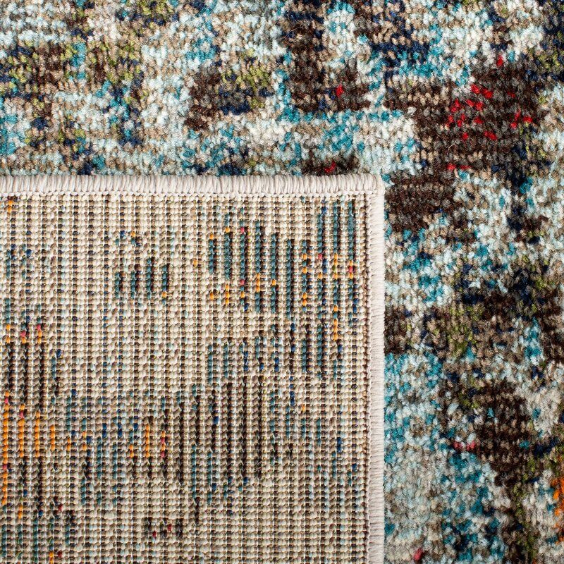 Gammage Abstract Gray/Blue Area Rug thumbnail 7