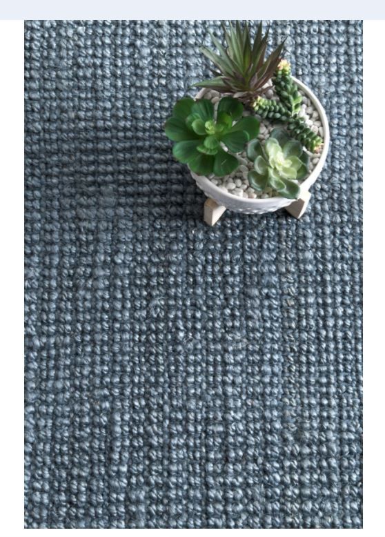Blue Chunky Loop Area Rug-7'6"x9'6" thumbnail 3