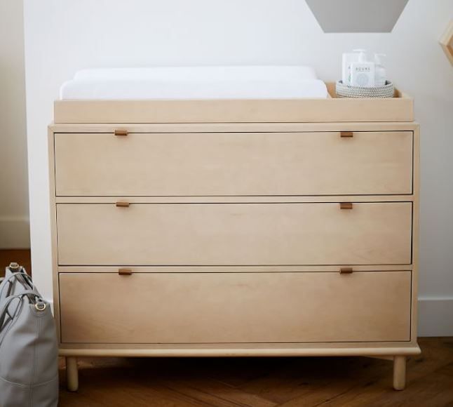 Nash 3-Drawer Changing Table Set - Natural - WE Kids thumbnail 3