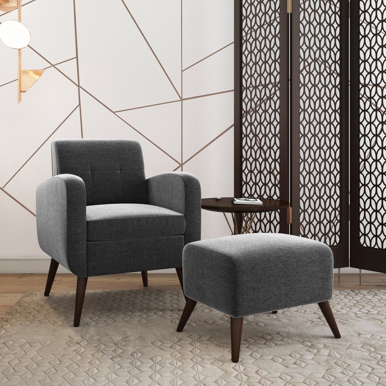 Joetta Armchair and Ottoman thumbnail 7