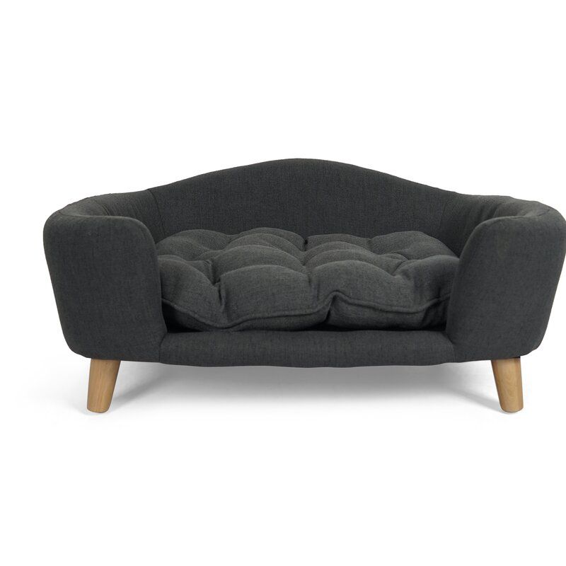 Cauthen Mid Century Plush Dog Sofa thumbnail 2