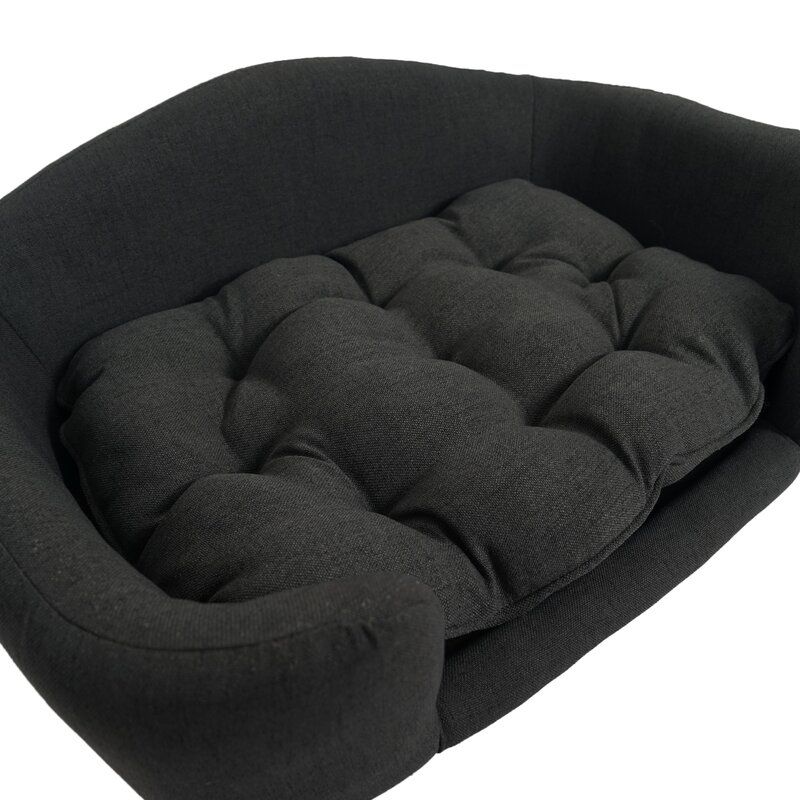 Cauthen Mid Century Plush Dog Sofa thumbnail 3