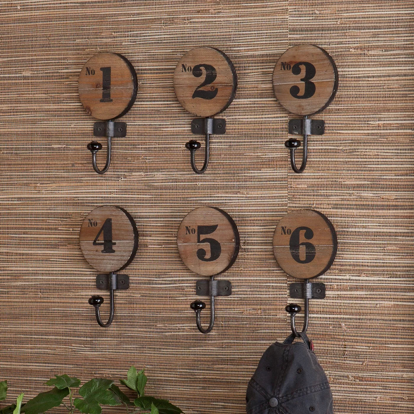Industrial Numbered Wall Hooks3 thumbnail 2