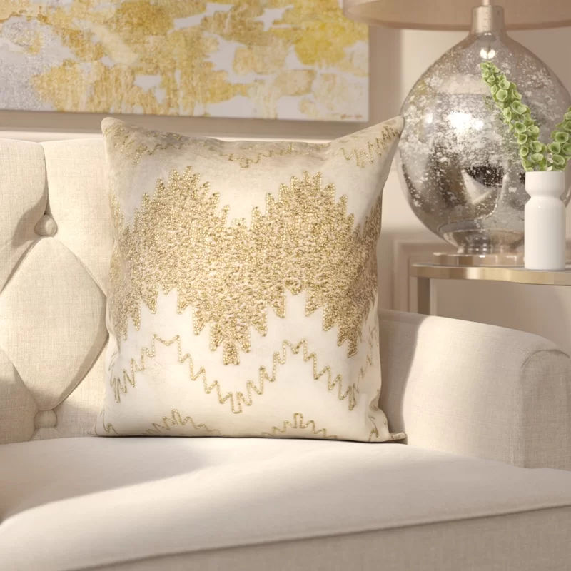 Laken Throw Pillow with insert -18''x18'' thumbnail 2