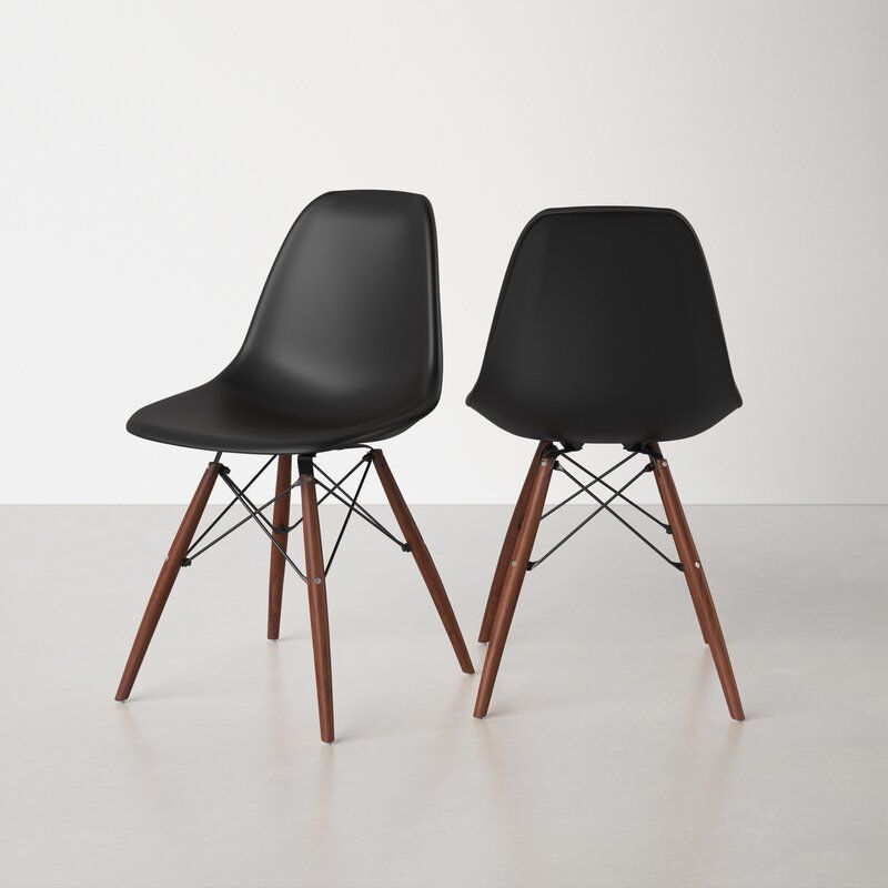 Stesha Plastic Dining Chair Set of 2 thumbnail 6