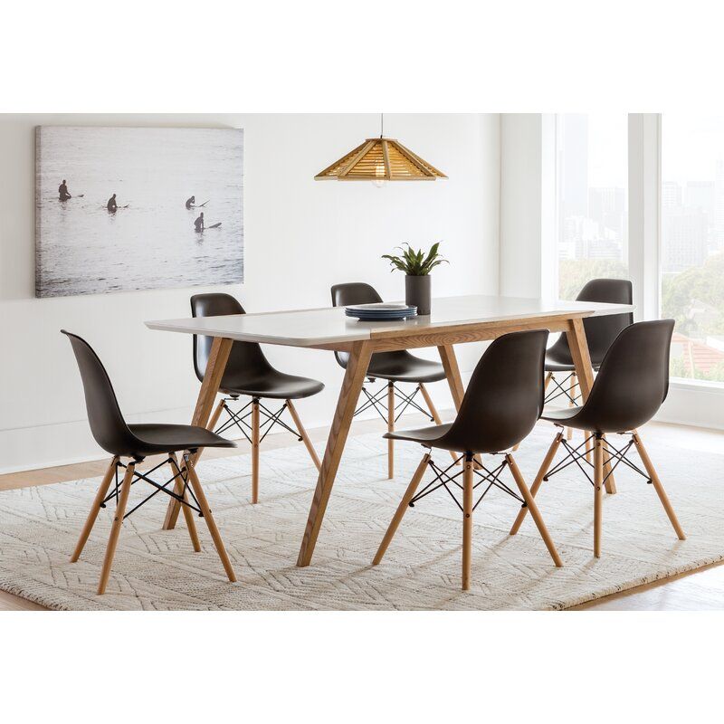 Stesha Plastic Dining Chair Set of 2 thumbnail 7