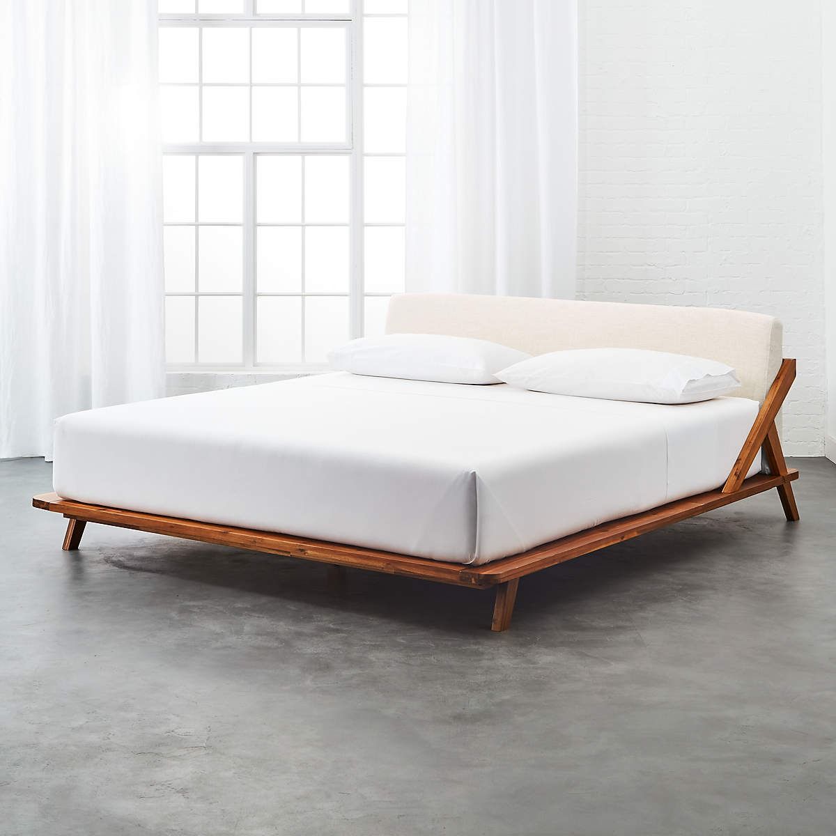 Drommen Acacia Wood Bed-King thumbnail 2