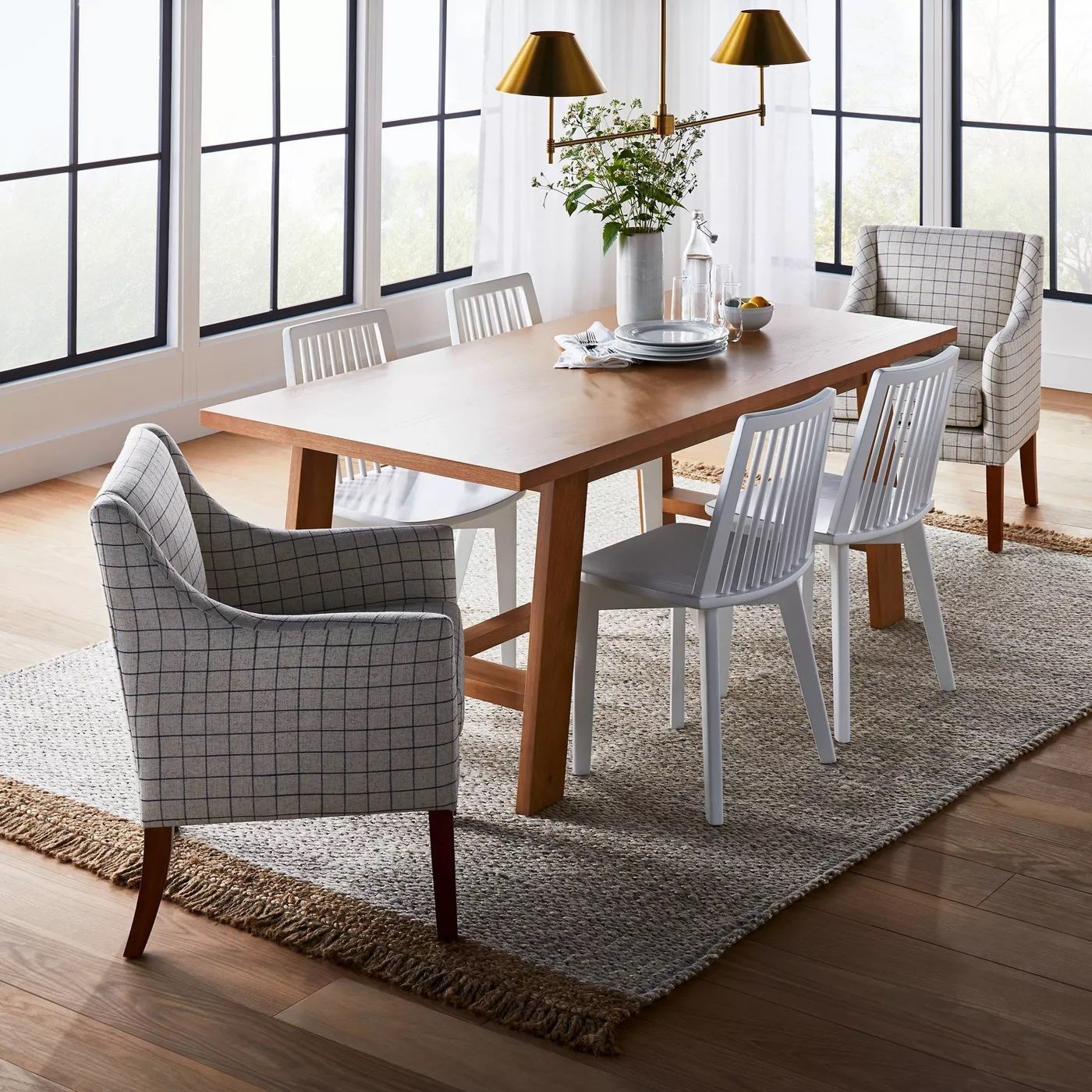 Linden Rectangular Wood Dining Table thumbnail 2