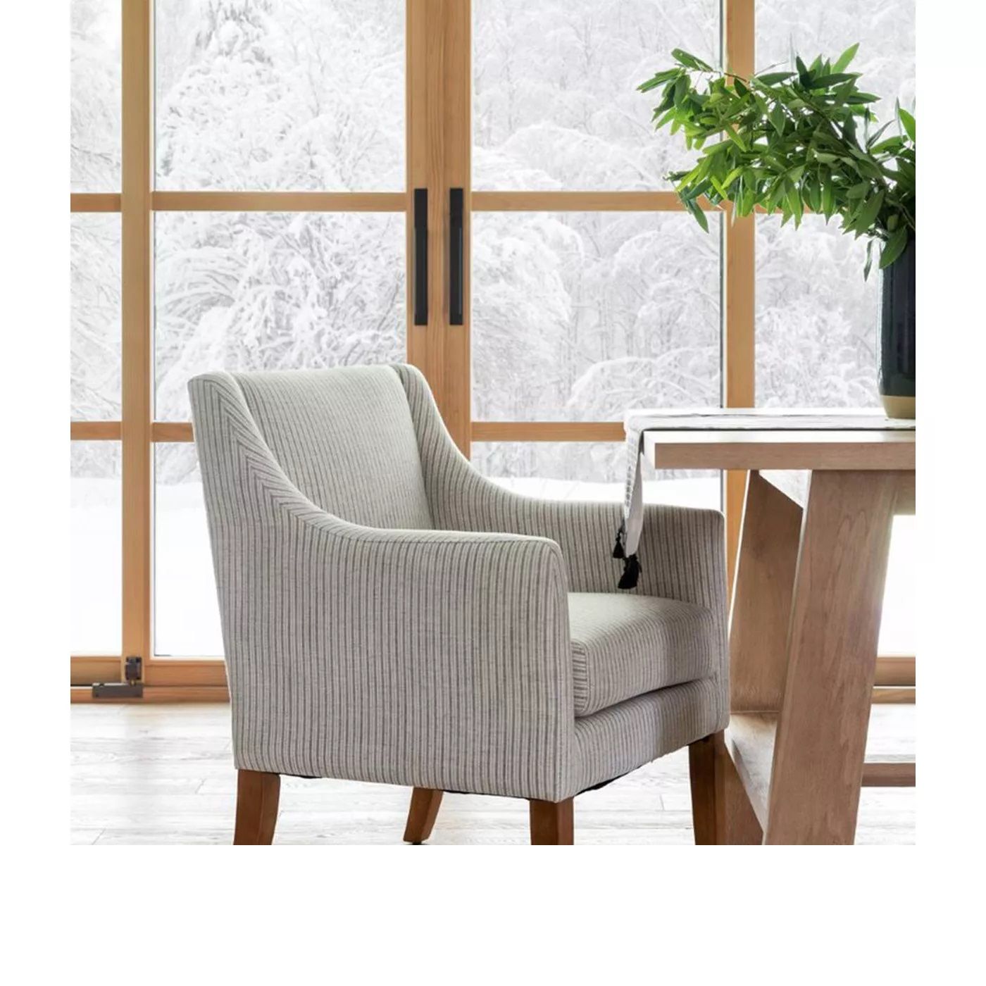 Linden Rectangular Wood Dining Table thumbnail 6