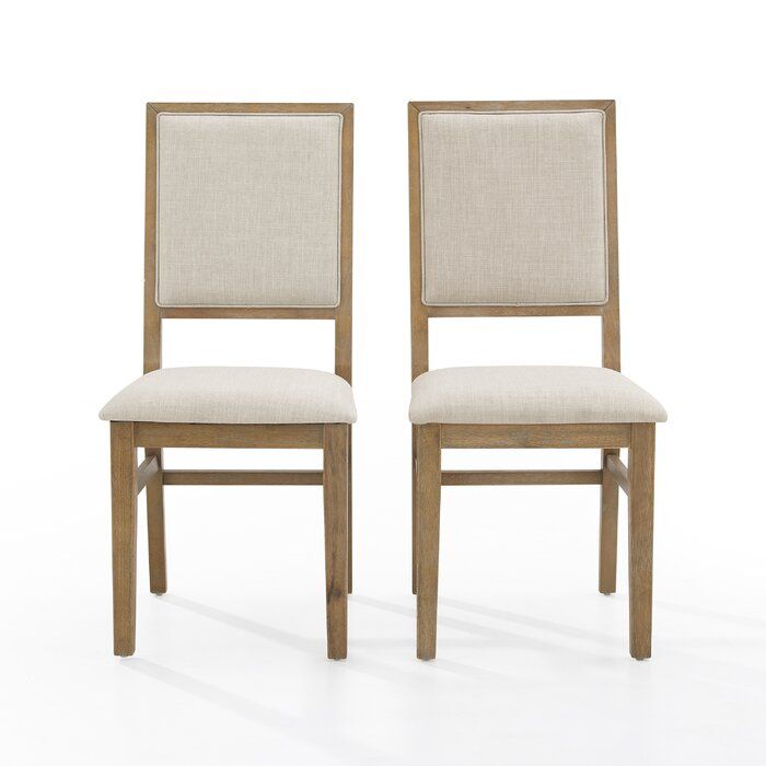 Colona Linen Side Chair in Creme thumbnail 3