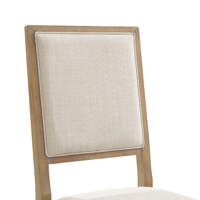 Colona Linen Side Chair in Creme thumbnail 4
