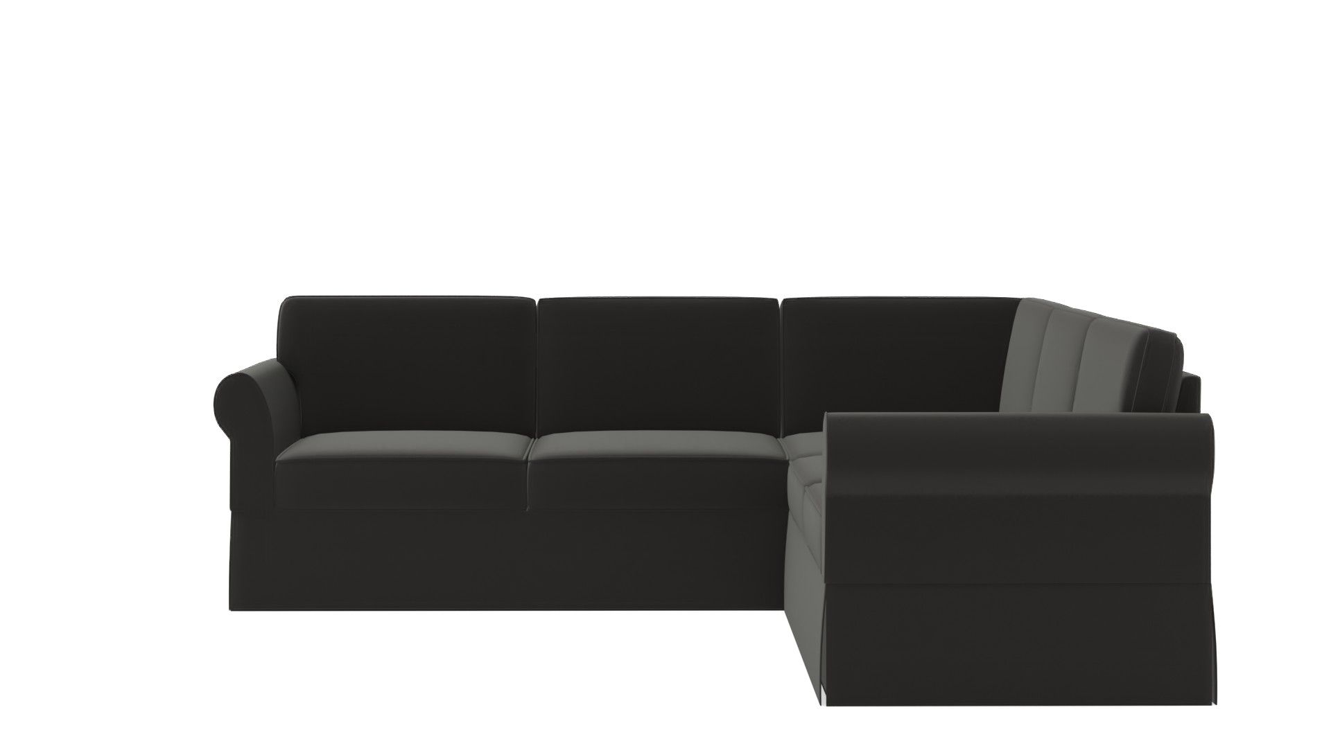 PB Comfort Roll Arm Slipcovered 3 Piece L Sectional thumbnail 2