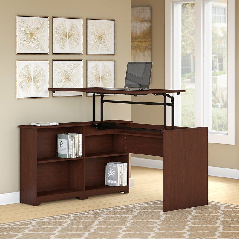 Hillsdale Height Adjustable Corner Standing Desk thumbnail 2