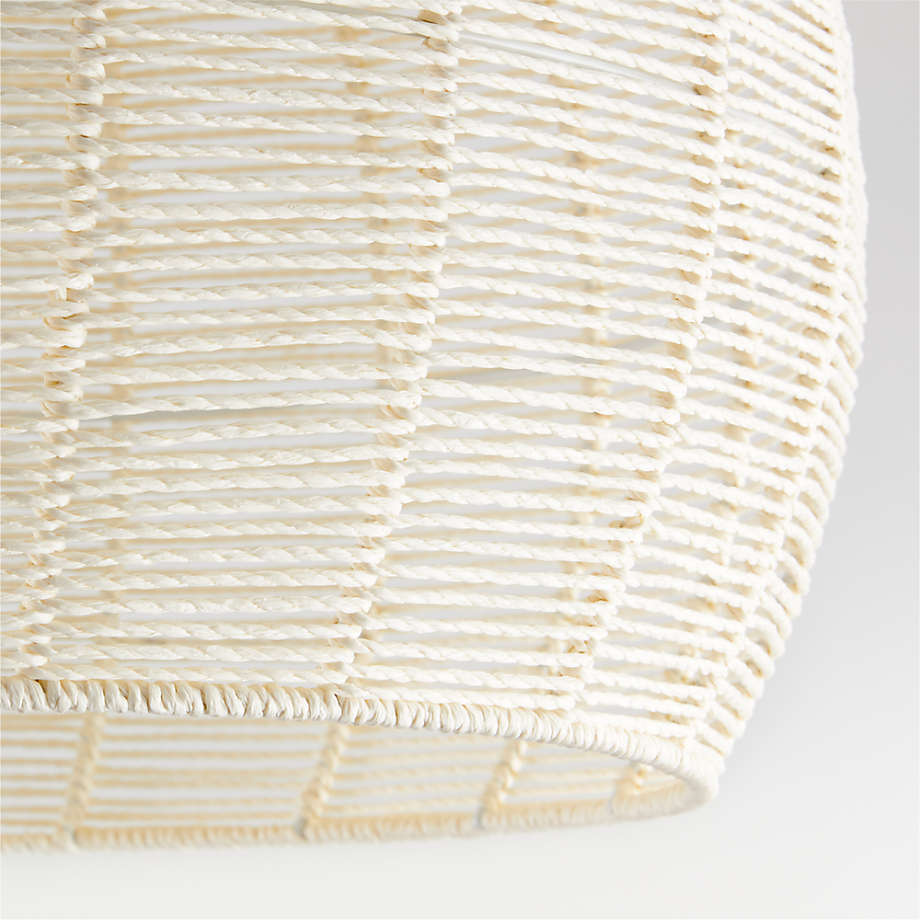 Ivory Woven Rope Flushmount thumbnail 2