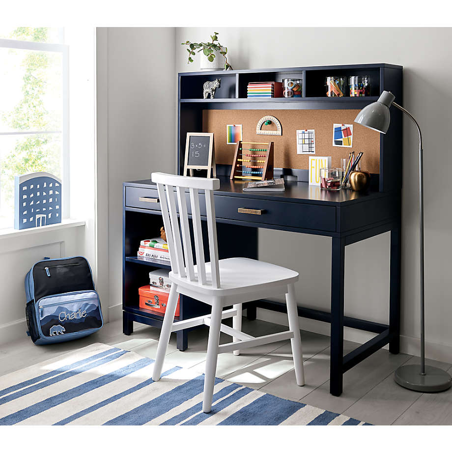 Kids Parke Navy Blue Desk and Hutch thumbnail 4