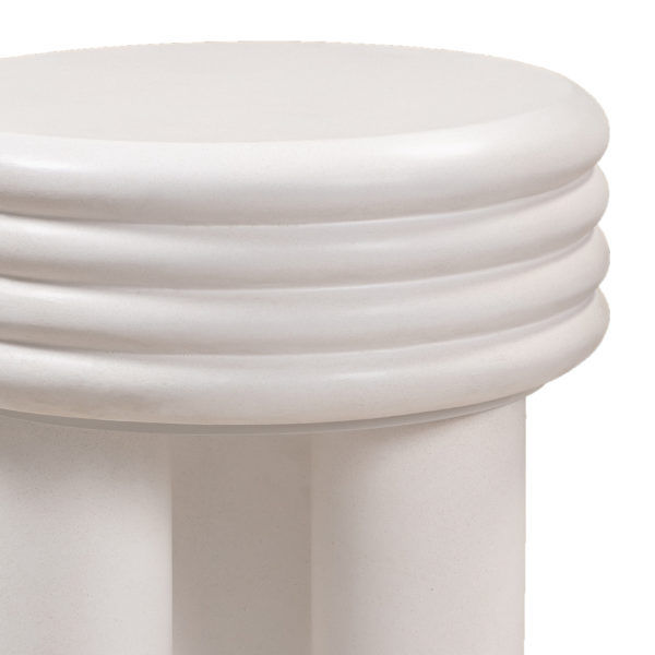 Kirby Concrete Accent Table - Ivory thumbnail 2