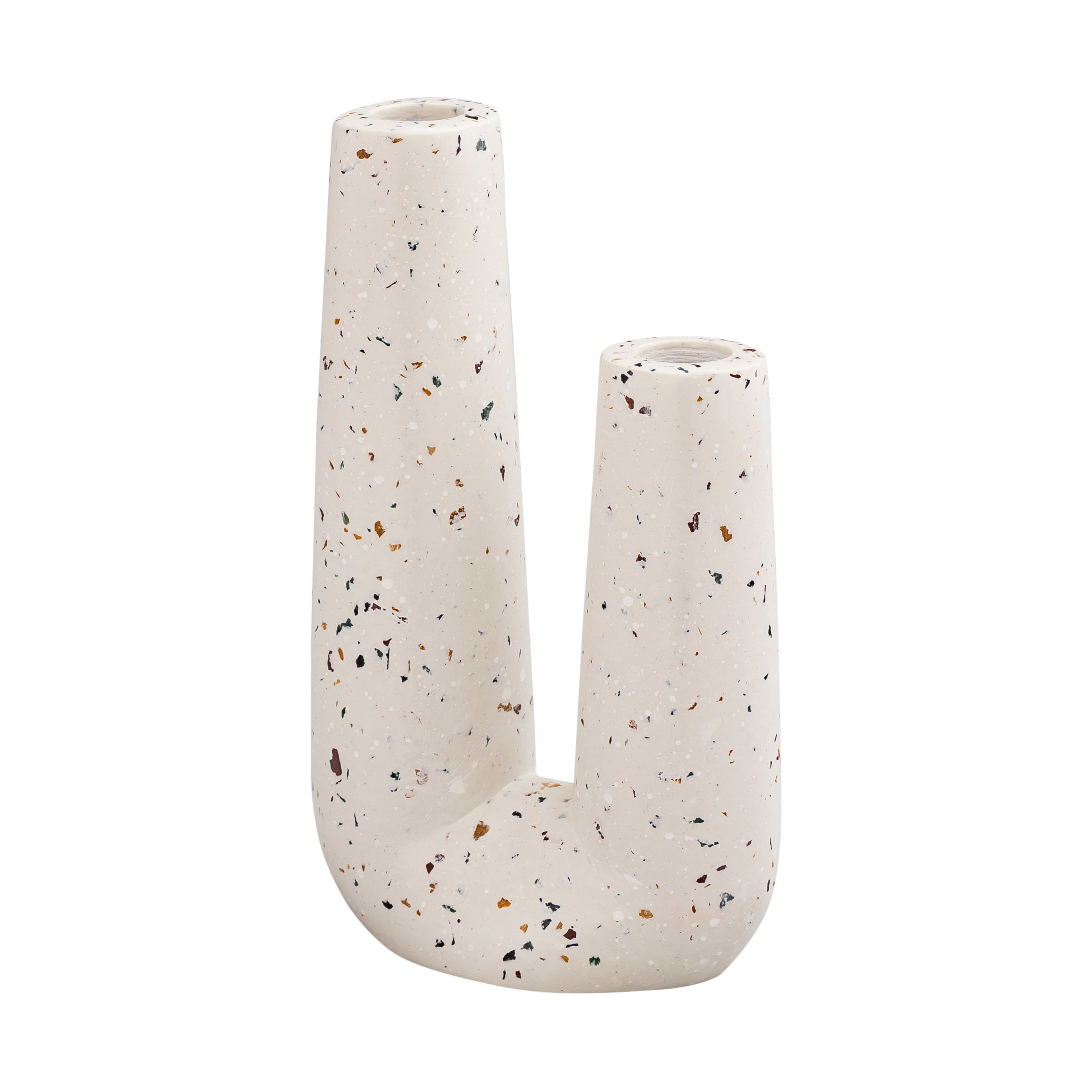 Speckled Ivory Tube Vase thumbnail 2