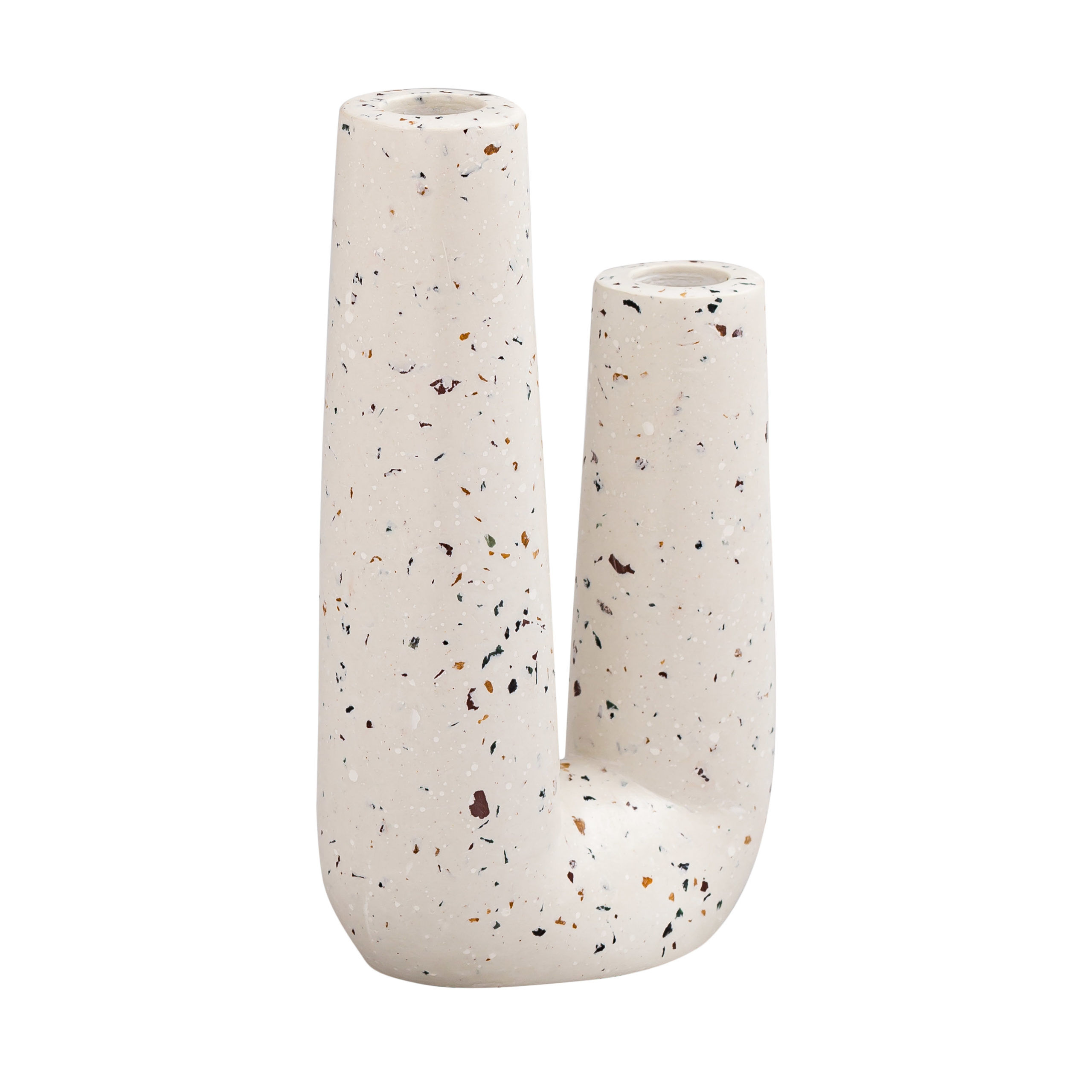 Speckled Ivory Tube Vase thumbnail 3