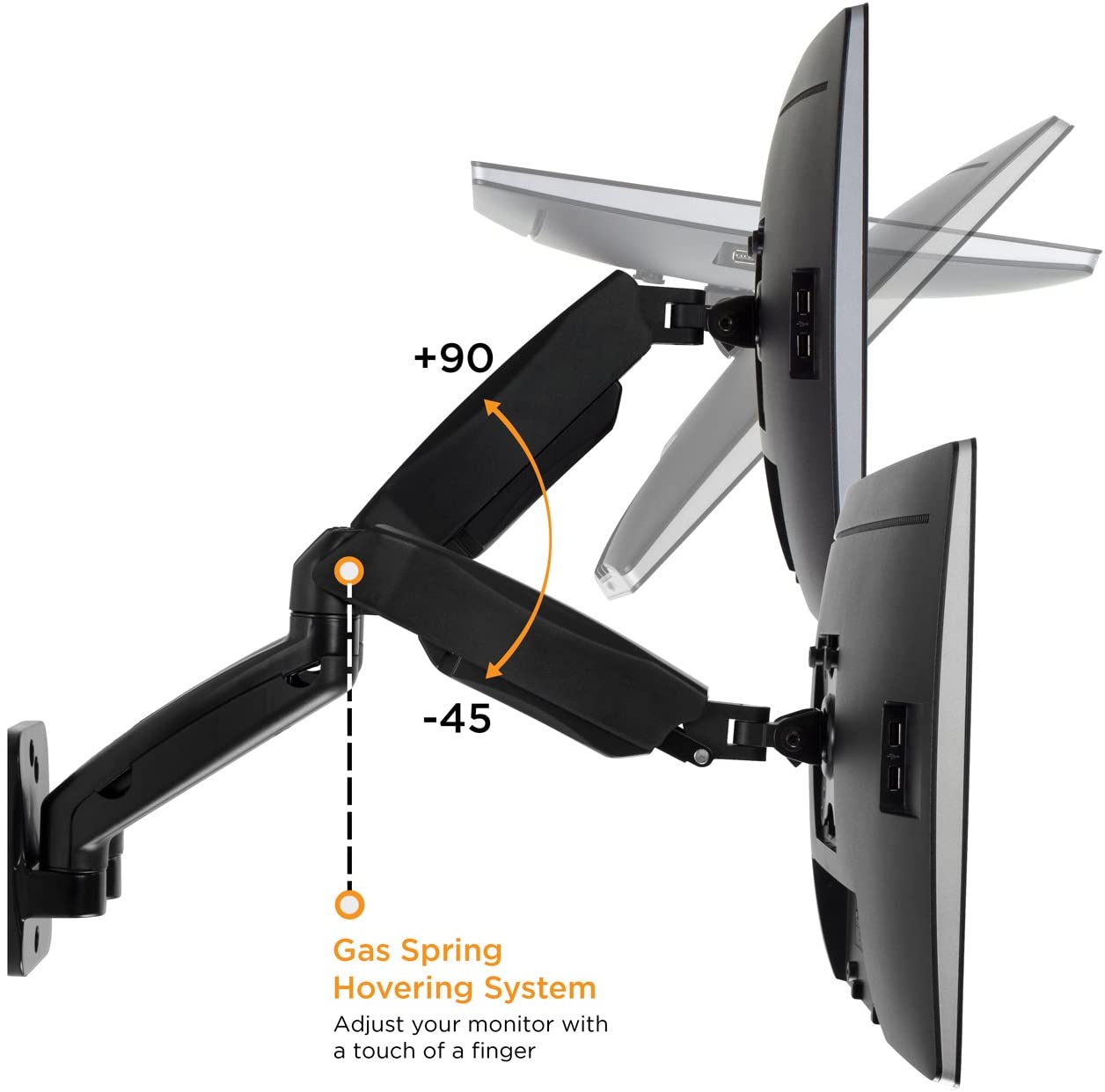 Dual Monitor Wall Mount Arms thumbnail 5