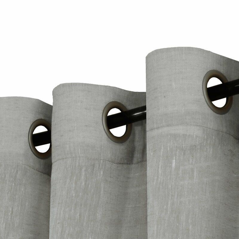 Angeline Solid Sheer Grommet Curtain Panels thumbnail 2