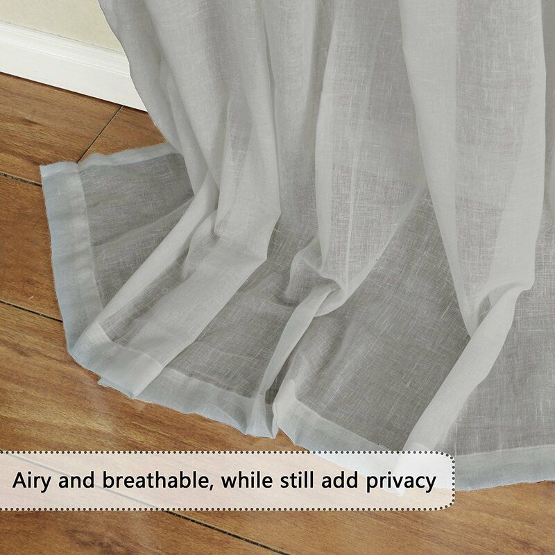 Angeline Solid Sheer Grommet Curtain Panels thumbnail 3