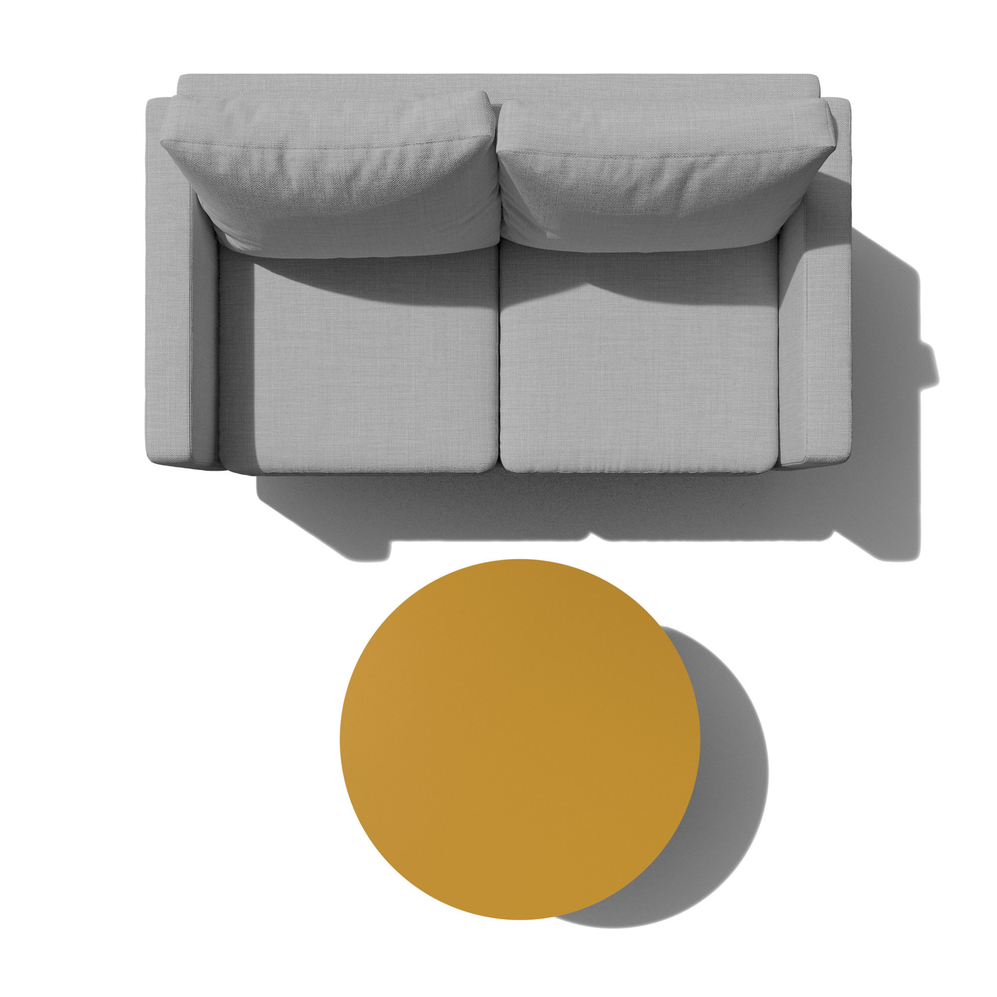 Latte Round Coffee Table in Moody Gold thumbnail 3