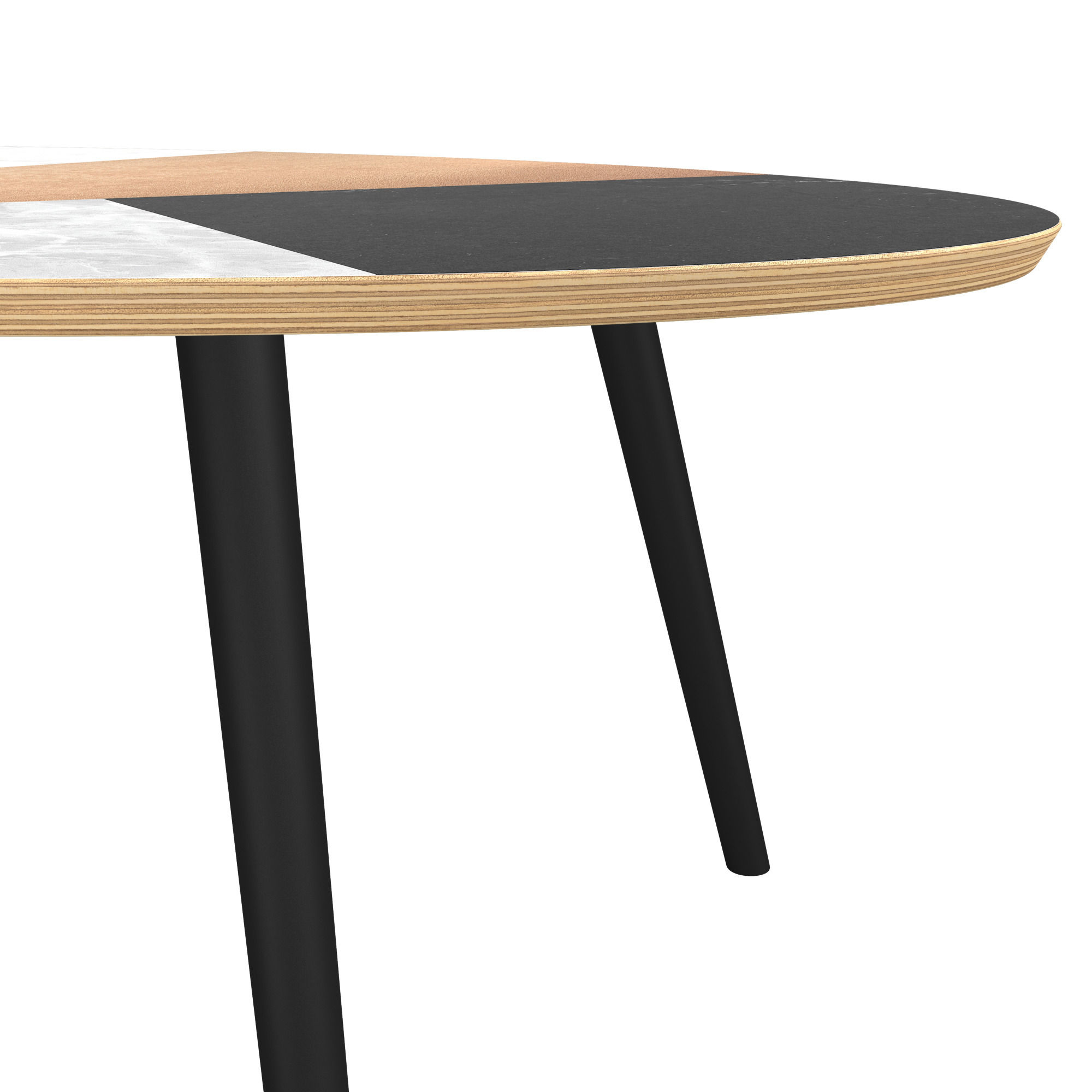 Latte Oval Coffee Table in Deco Direction thumbnail 4