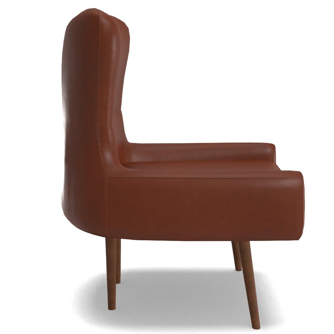 Erik Leather Wing Chair thumbnail 2