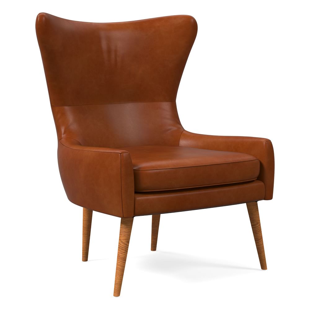 Erik Leather Wing Chair thumbnail 3