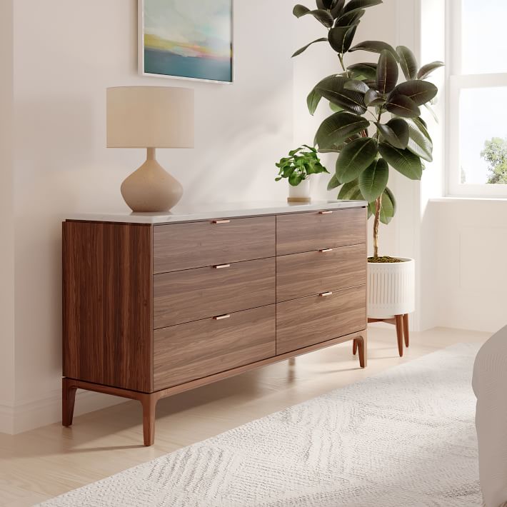 Parker Storage Marble And Cool Walnut thumbnail 2