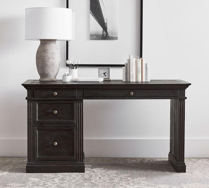 Livingston Single Cabinet Writing Desk (57") thumbnail 2