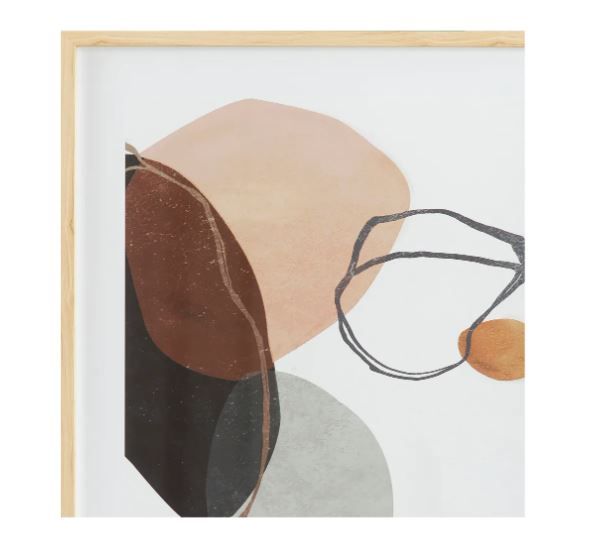 Pebbles Abstract Framed Print thumbnail 3