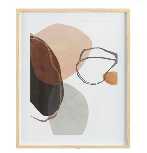 Pebbles Abstract Framed Print thumbnail 4