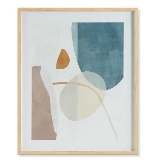 Tranquil Abstract Print With Frame